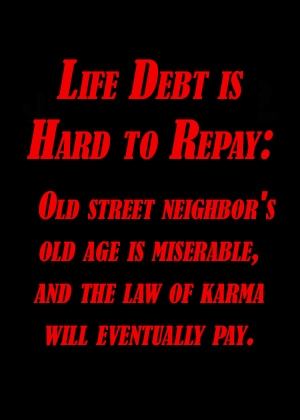 Life Debt is Hard to Repay: Old street neighbor's old age is miserable, and the law of karma will eventually pay.